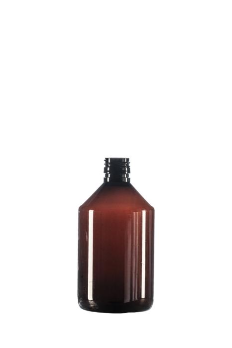 500ml Amber PET Pharma Veral, 28mm ROPP Neck